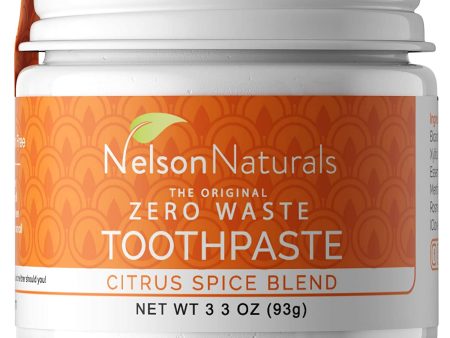 Dentifrice naturel zéro déchet aux agrûmes - Nelson Naturals Cheap