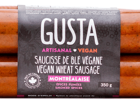 Saucisse de blé vegan montréalaise aux épices fumés - Gusta Online