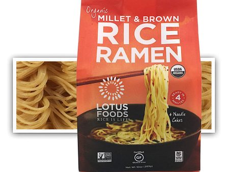 Ramen au riz brun et au millet bio - Lotus Foods For Discount