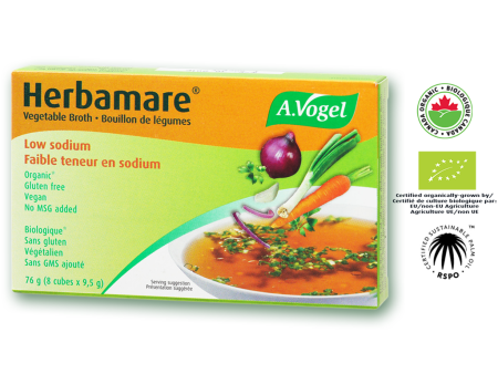 Cube de bouillon de légumes végétalien, faible teneur en sodium - A. Vogel Fashion