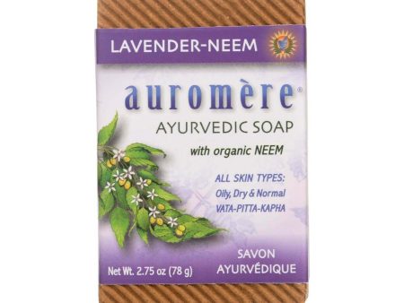 Savon ayurvédique à l’huile de neem et lavande - Auromère Discount