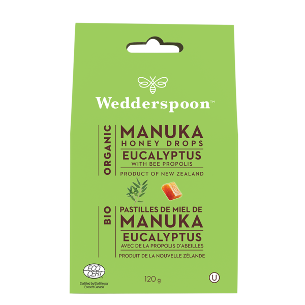 Pastilles de miel de manuka (eucalyptus avec propolis d’abeilles) - Wedderspoon Online Sale