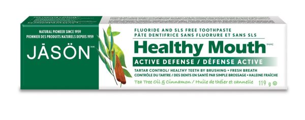 Dentifrice naturel défense active à l’huile de théier et cannelle - Jason Online