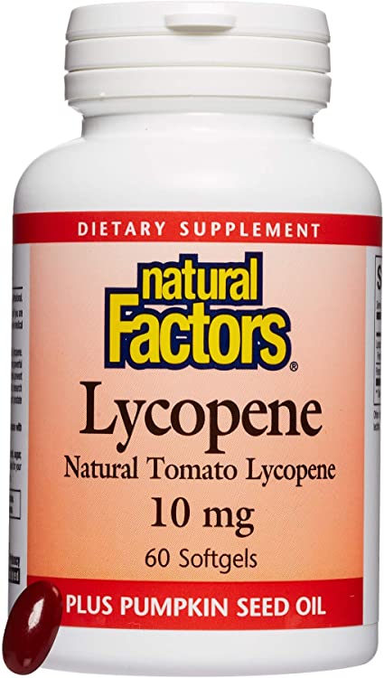 Lycopène naturel de tomate 10 mg pour hommes - Natural Factors Hot on Sale