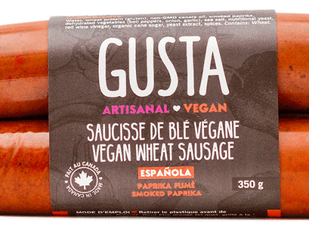 Saucisse de blé vegan espanola au paprika fumé - Gusta Discount