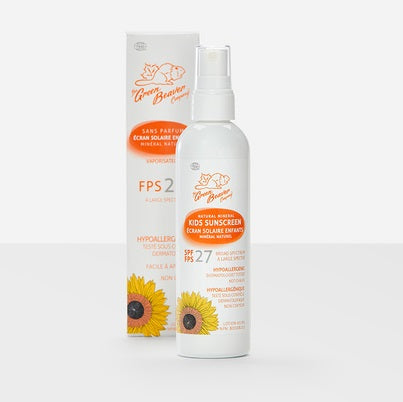 Écran solaire minéral naturel en vaporisateur pour enfants FPS 27 - The Green Beaver Company For Sale