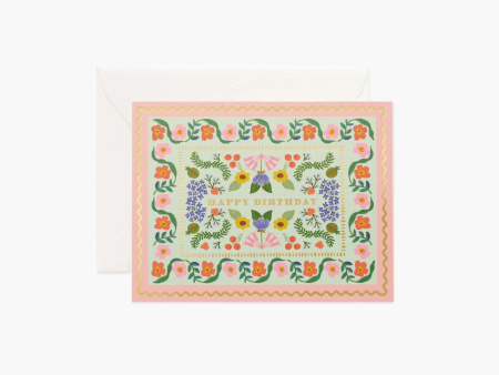 Sicily Garden Birthday Card on Sale