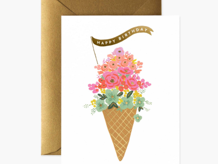 Ice Cream Birthday Card Fashion