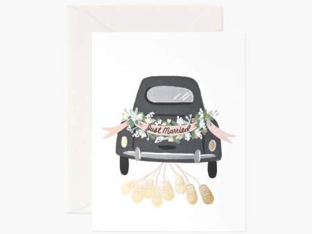 Just Married Getaway Wedding Card Online Hot Sale