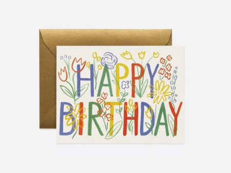 Brushstroke Birthday Card For Discount